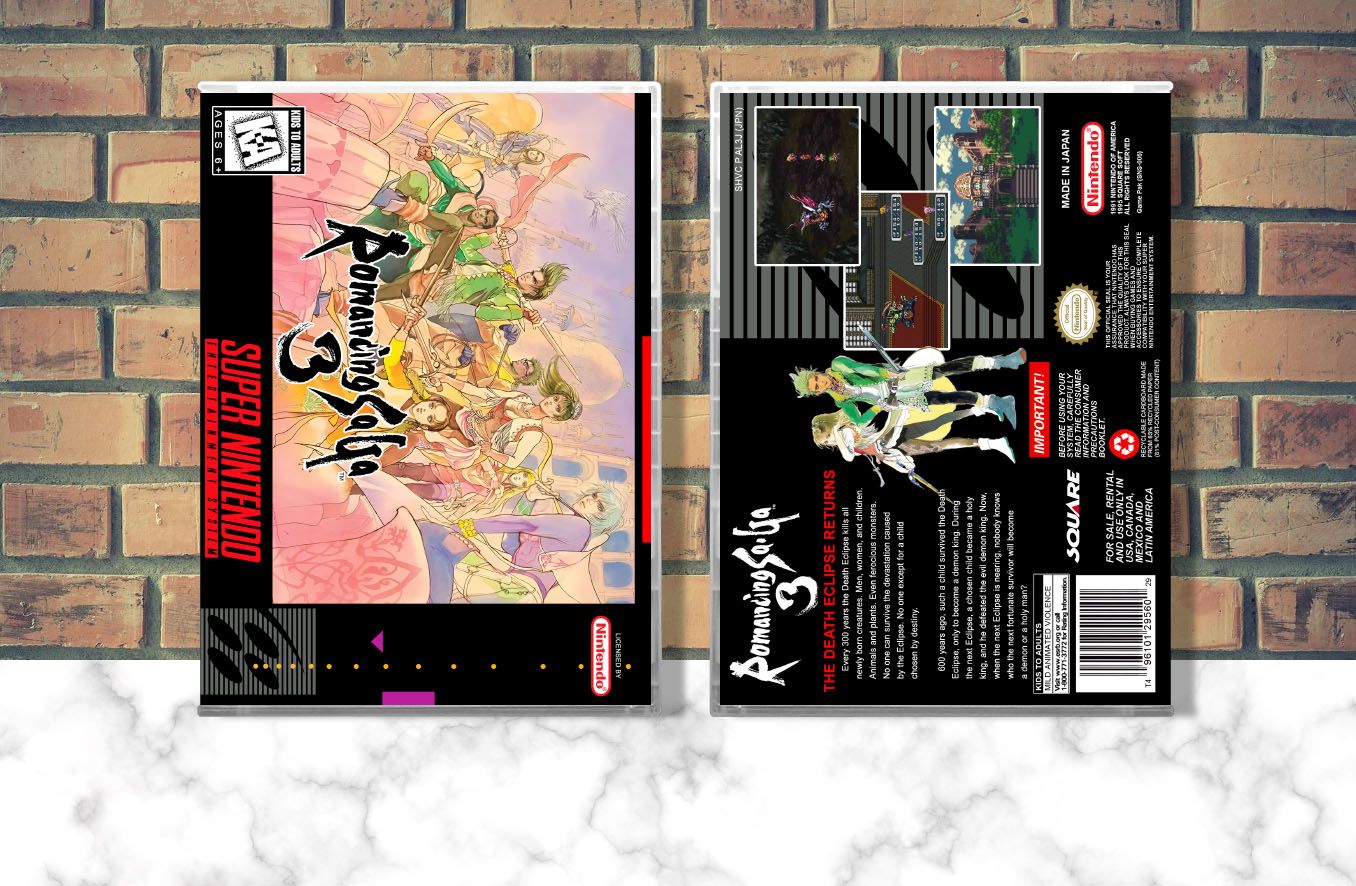 Romancing SaGa 3, Case Color: CLEAR (Transparent)