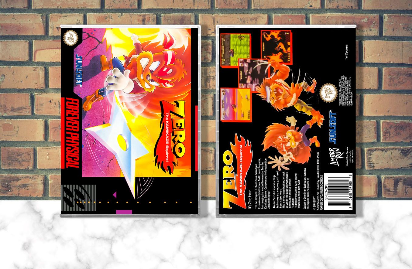 Zero the Kamikaze Squirrel (Limited Run), Case Color: CLEAR (Transparent)