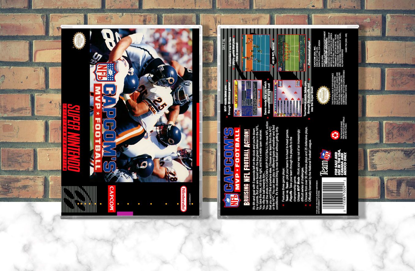 Capcom&#39;s MVP Football, Case Color: CLEAR (Transparent)