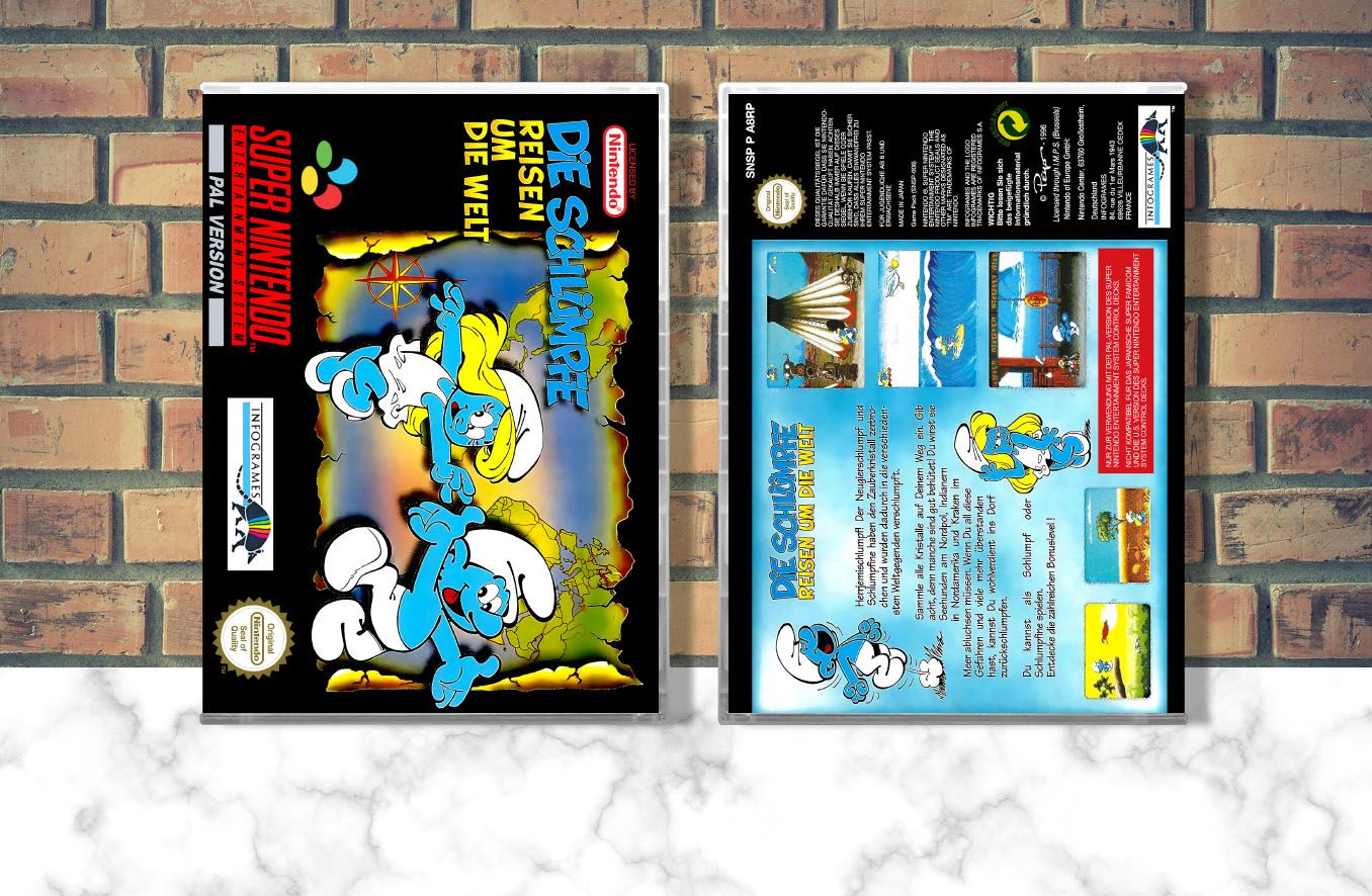 Smurfs Travel the World, The (PAL) | Die Schlumpfe 2: Reisen Um Die Welt, Case Color: CLEAR (Transparent)