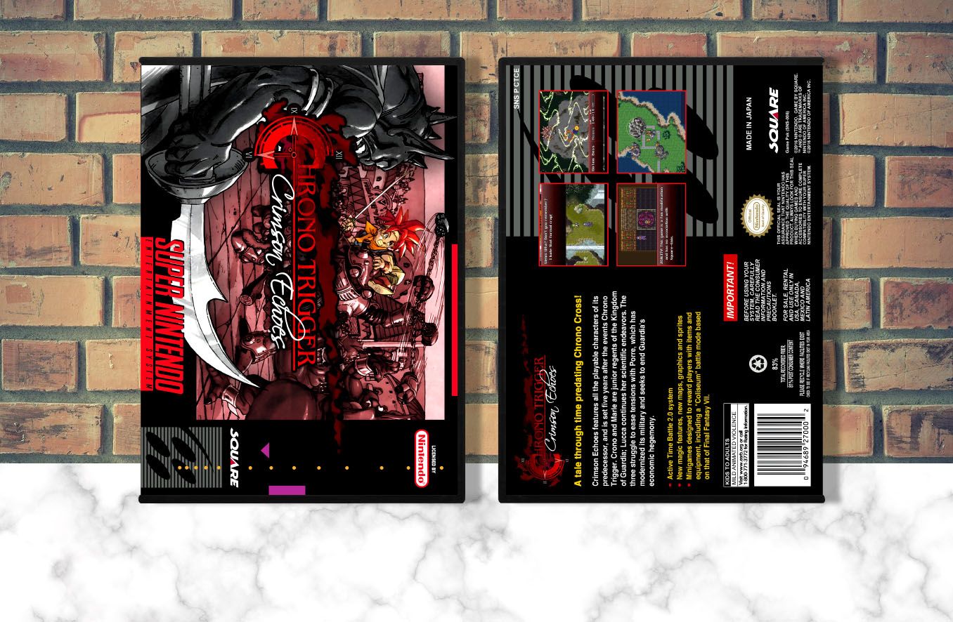 Chrono Trigger: Crimson Echoes, Case Color: DARK GREY (OEM DS CASE COLOR)