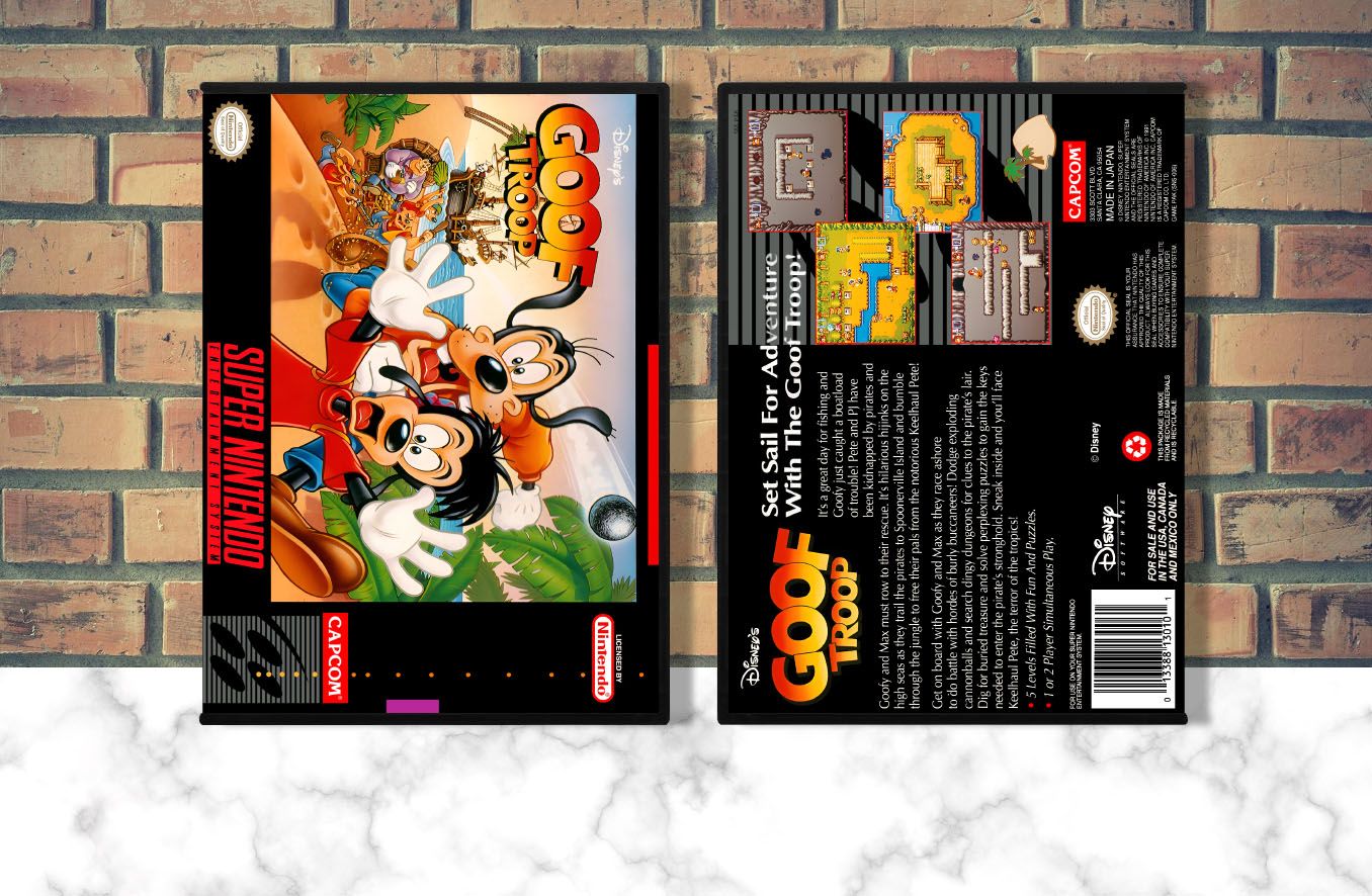 Disney&#39;s Goof Troop, Case Color: DARK GREY (OEM DS CASE COLOR)