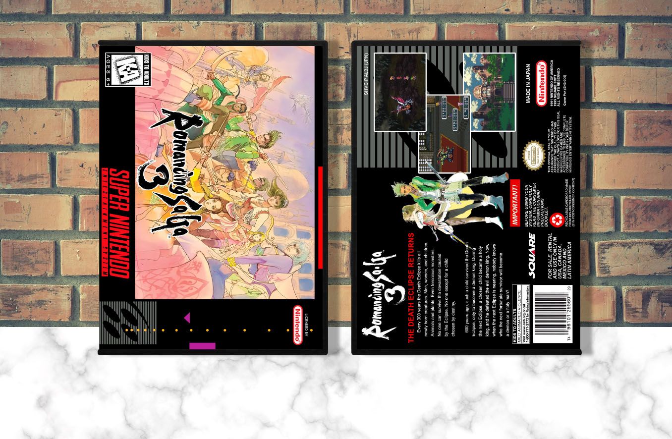 Romancing SaGa 3, Case Color: DARK GREY (OEM DS CASE COLOR)