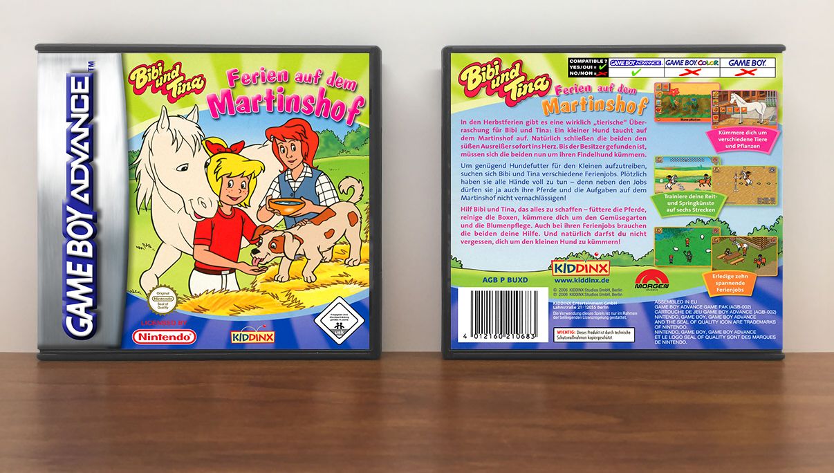 Bibi und Tina: Ferien auf dem Martinshof (PAL), Artwork Spine Color: Chrome