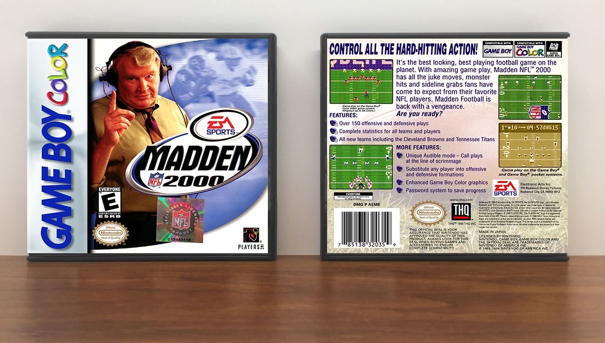 Madden NFL 2000, Artwork Spine Color: Chrome