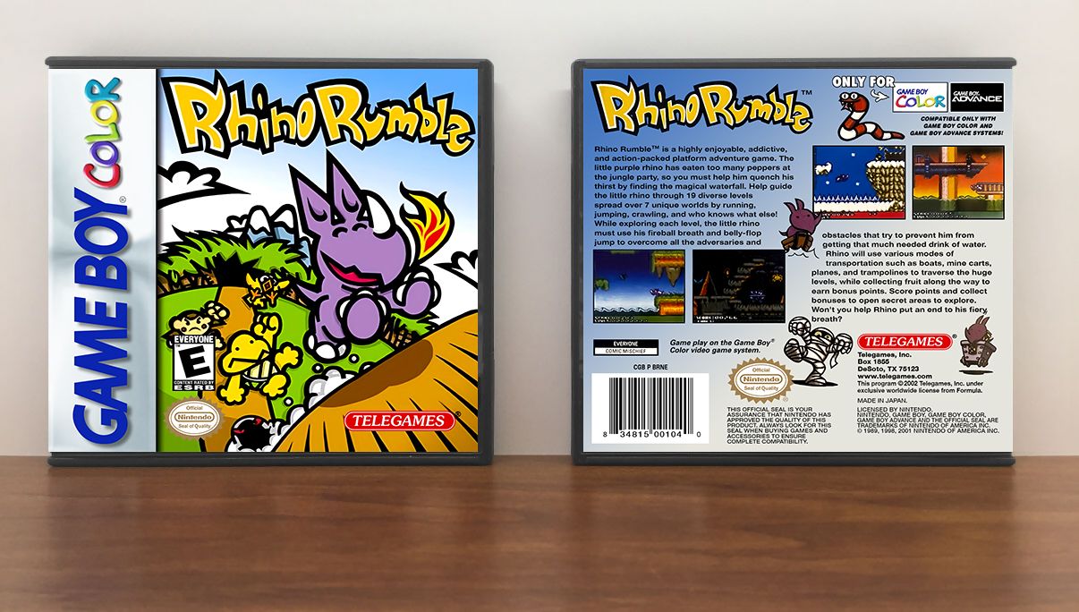 Rhino Rumble, Artwork Spine Color: Chrome