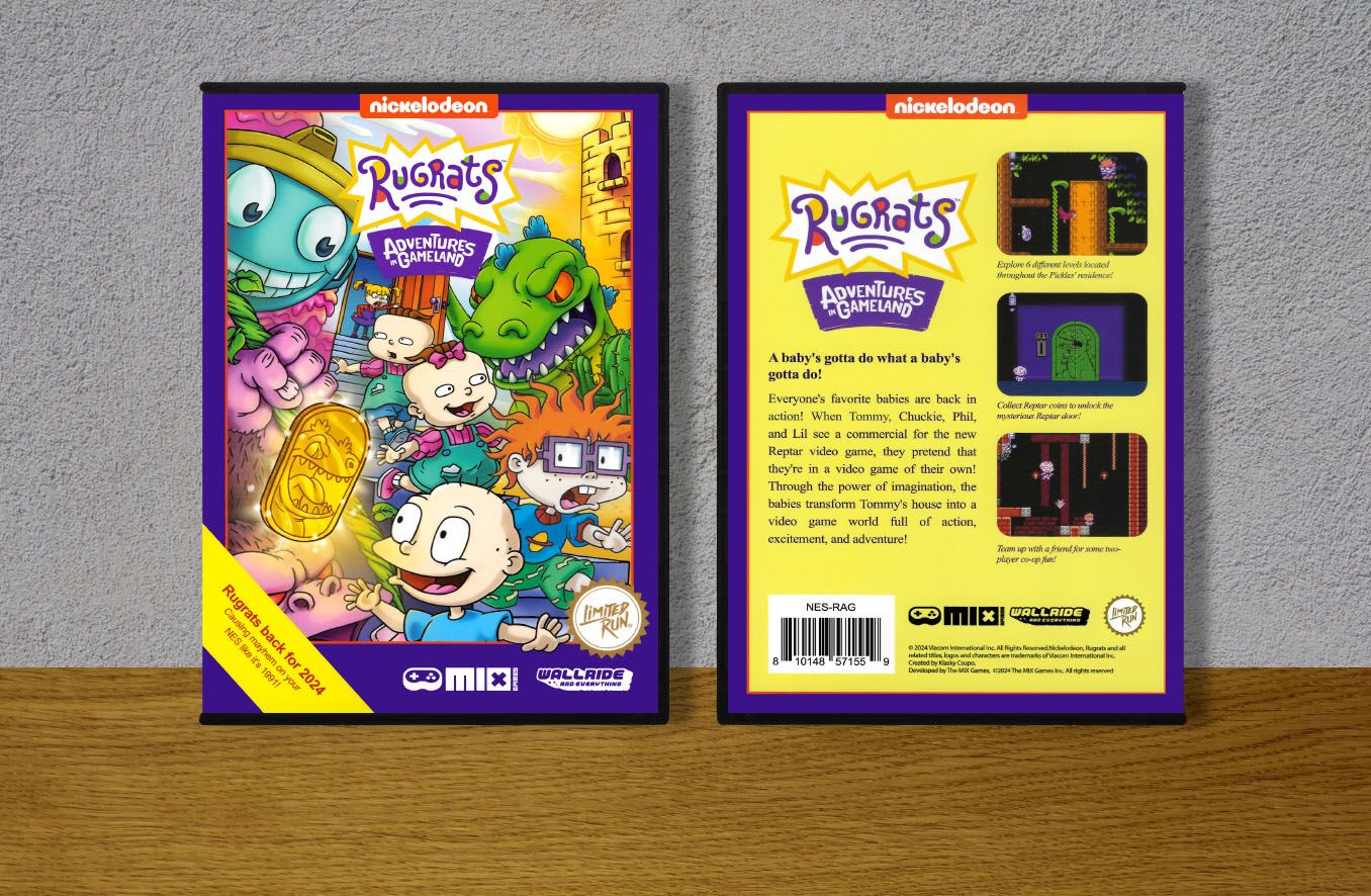 Rugrats Adventures in Gameland, Case Color: DARK GREY (OEM DS CASE COLOR)