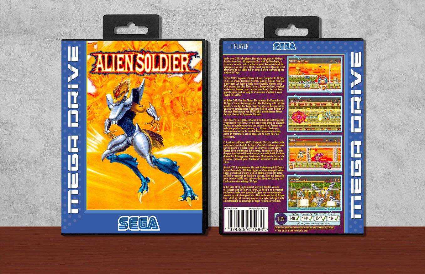 Alien Soldier, Case Color: Black