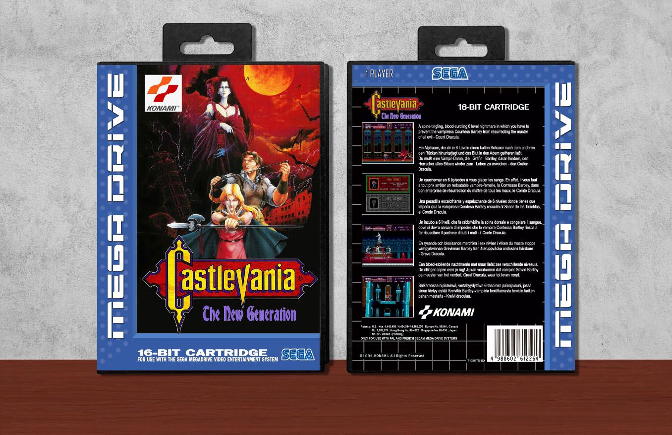 Castlevania: The New Generation, Case Color: Black