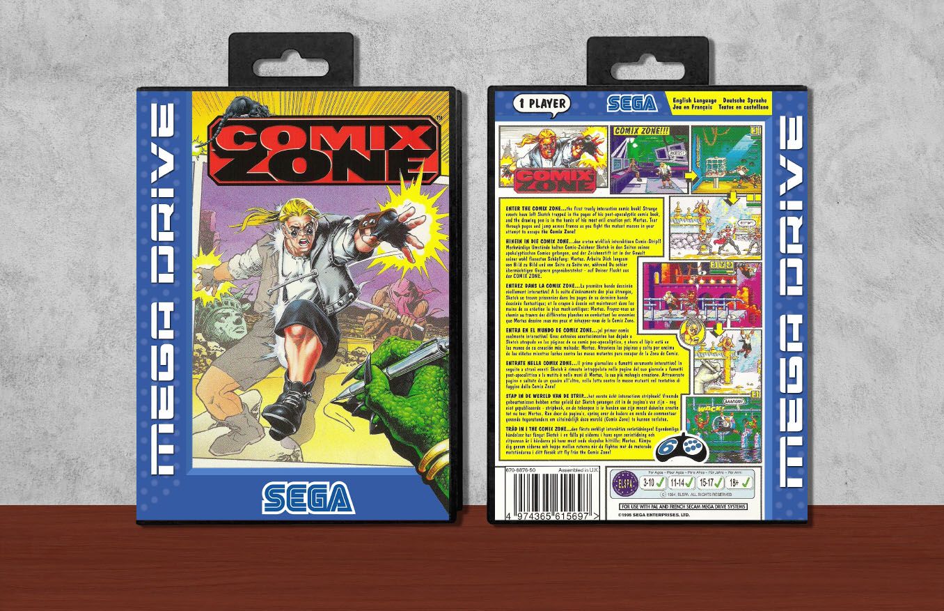 Comix Zone, Case Color: Black