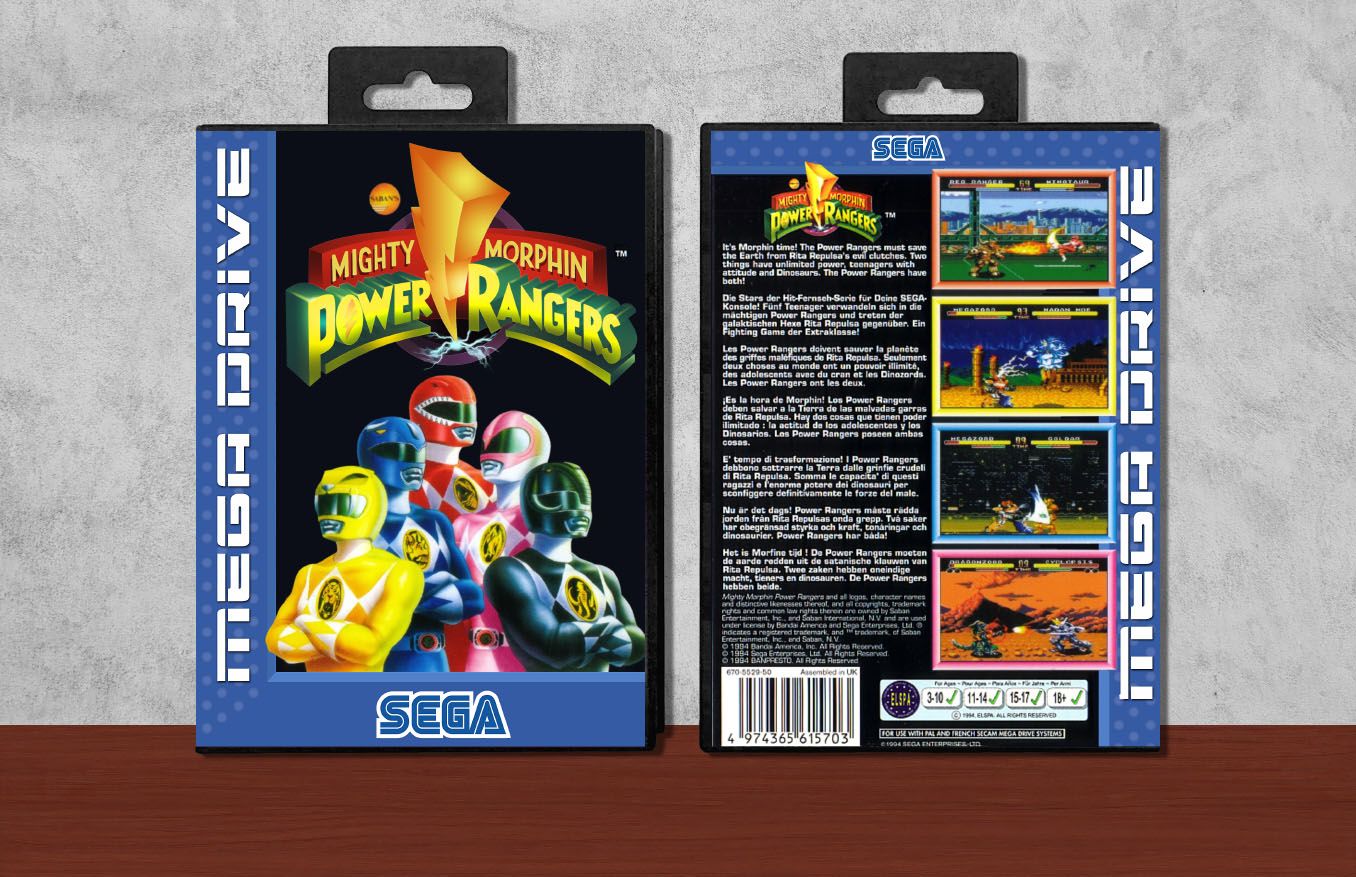 Mighty Morphin Power Rangers, Case Color: Black