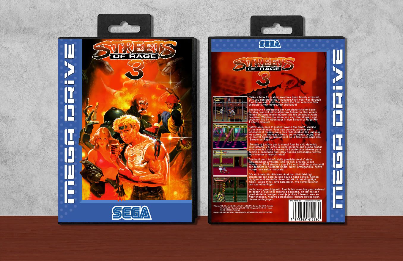 Streets of Rage 3, Case Color: Black
