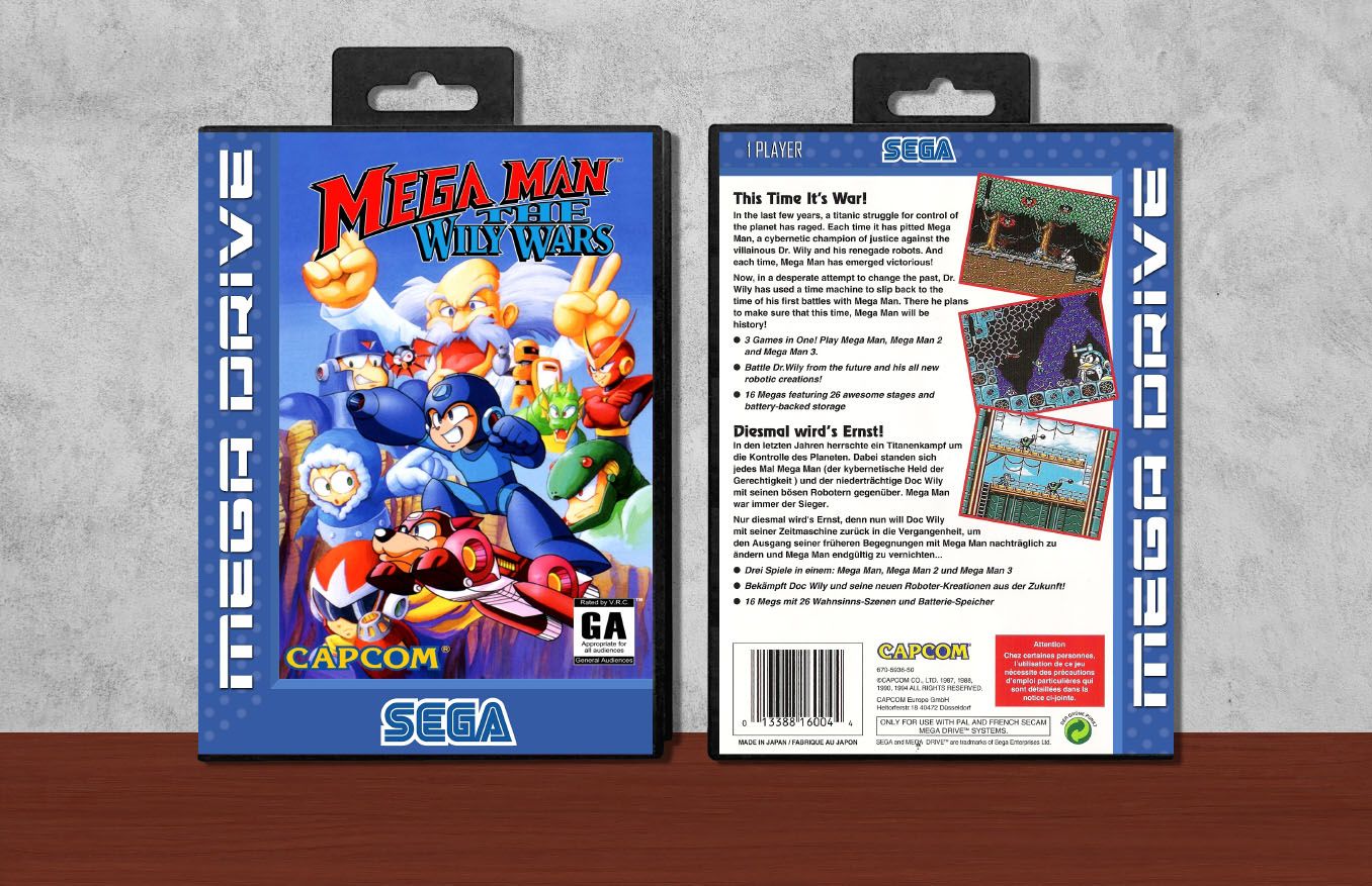 Mega Man: The Wily Wars, Case Color: Black
