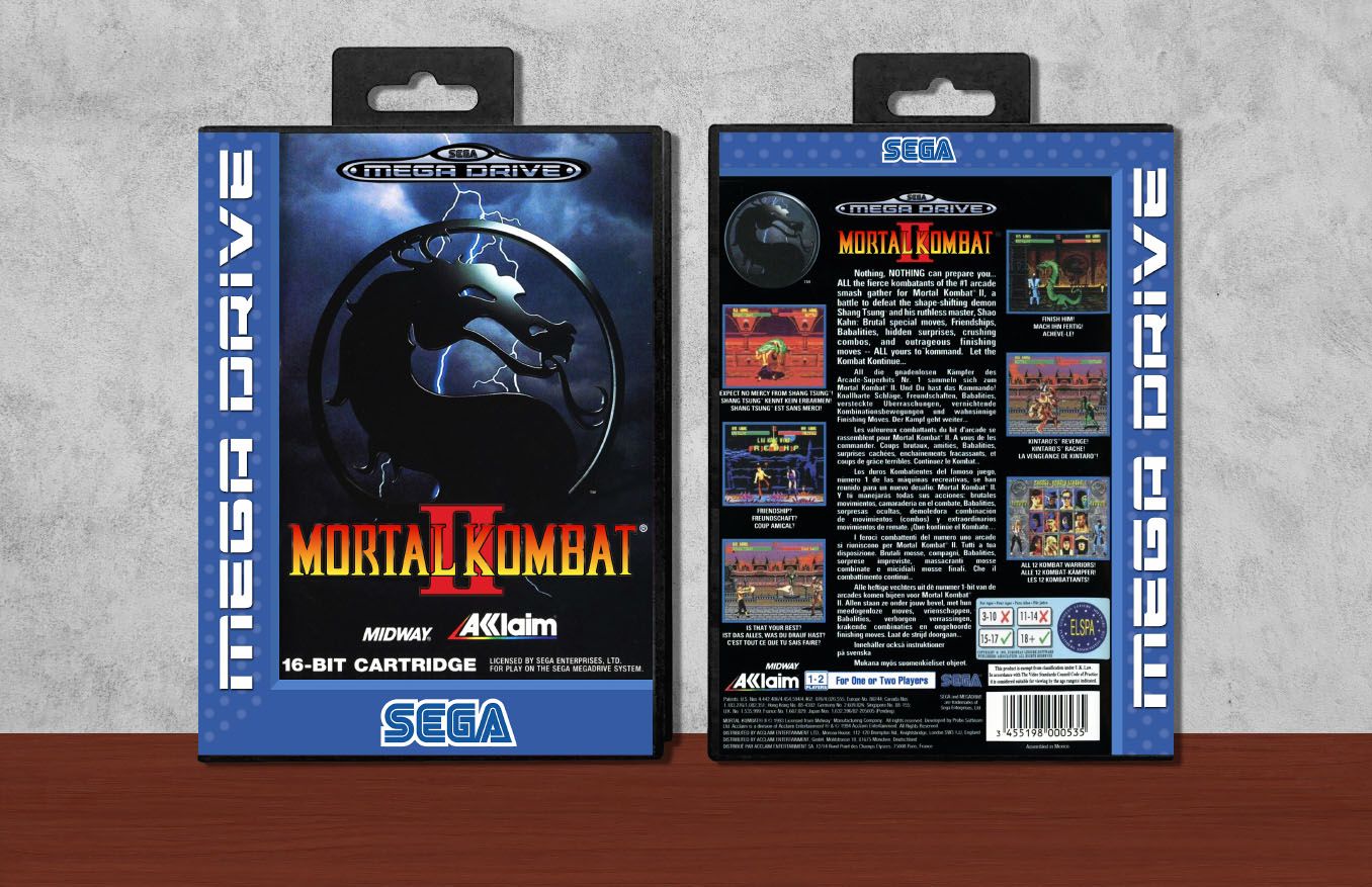 Mortal Kombat II, Case Color: Black