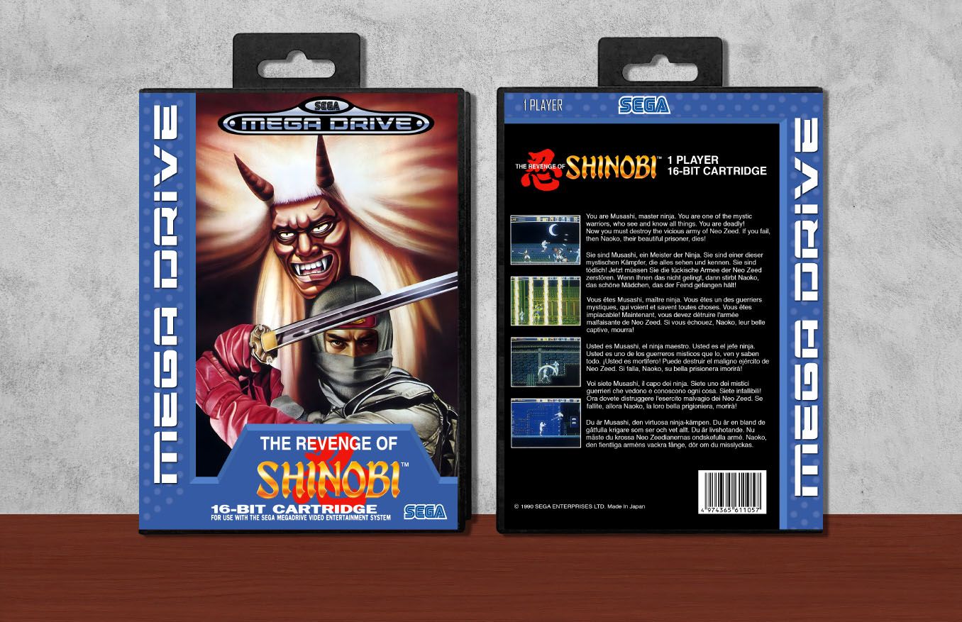 Revenge of Shinobi, The, Case Color: Black