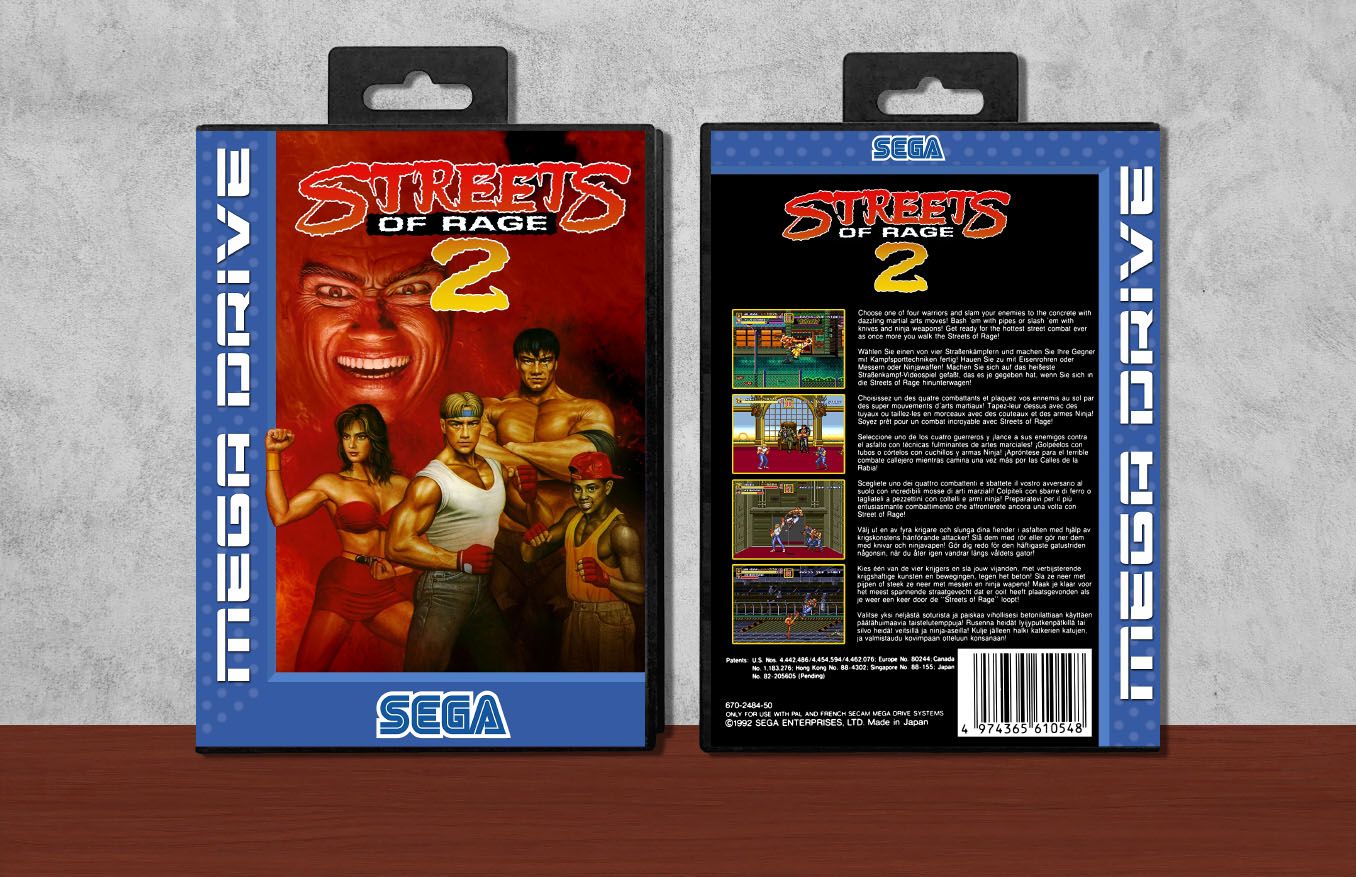 Streets of Rage 2, Case Color: Black