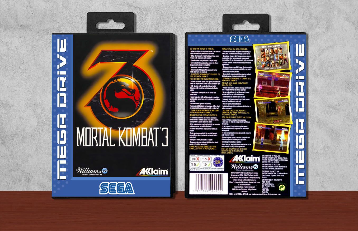 Mortal Kombat 3, Case Color: Black