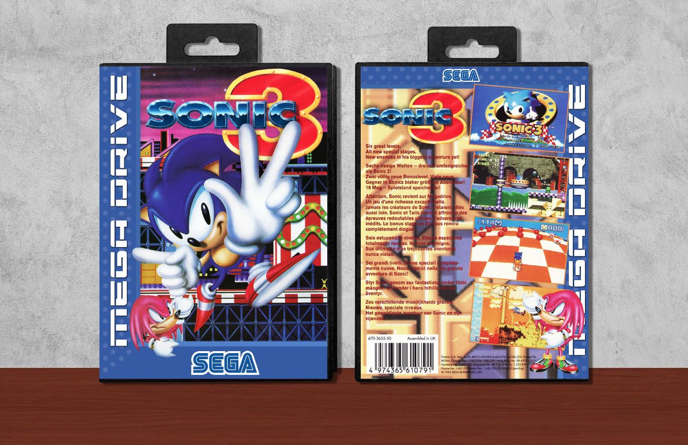 Sonic 3, Case Color: Black