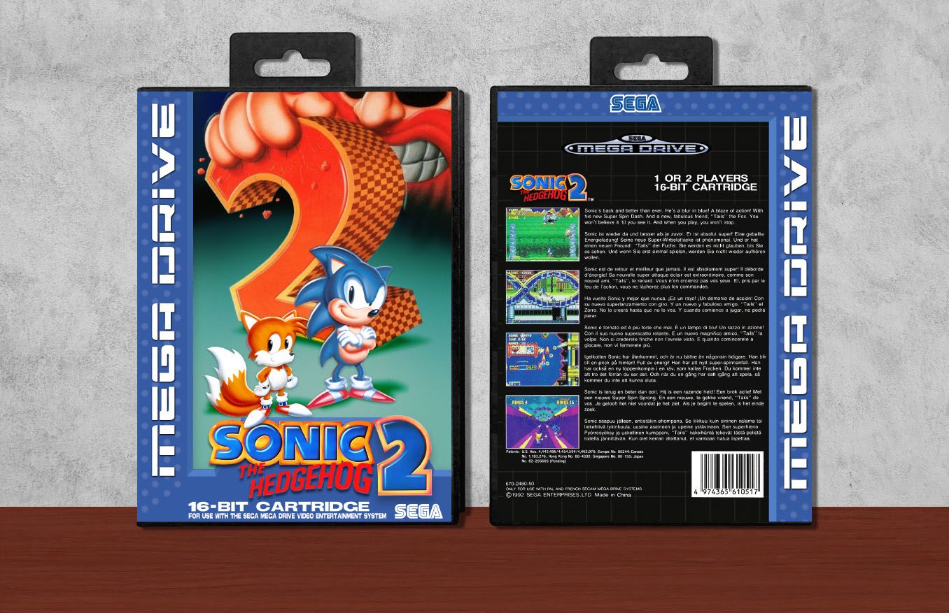 Sonic the Hedgehog 2, Case Color: Black
