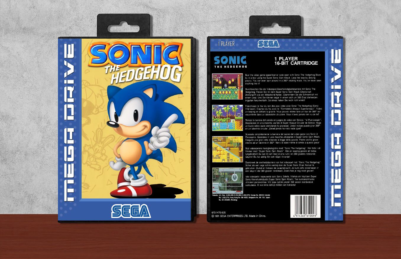 Sonic the Hedgehog, Case Color: Black