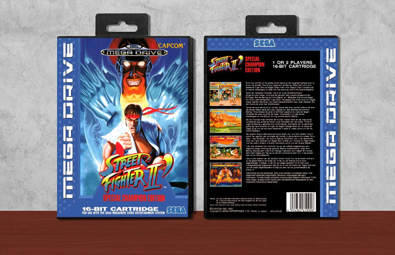 Street Fighter II&#39;: Special Champion Edition, Case Color: Black
