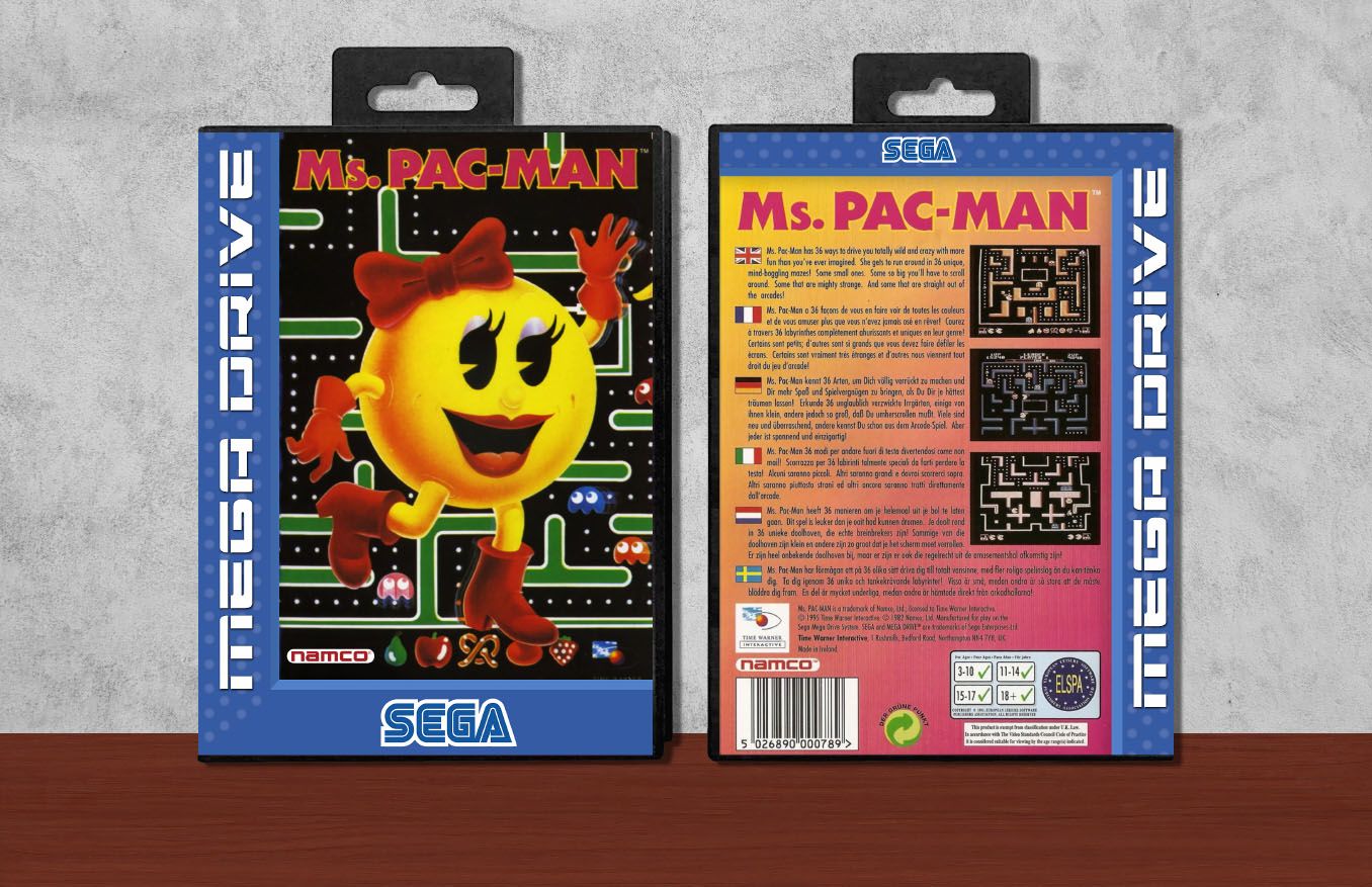 Ms. Pac-Man, Case Color: Black