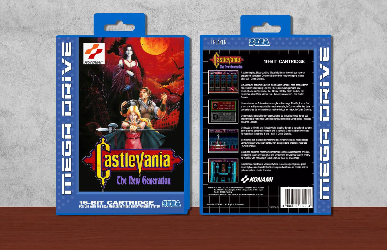 Castlevania: The New Generation, Case Color: Blue