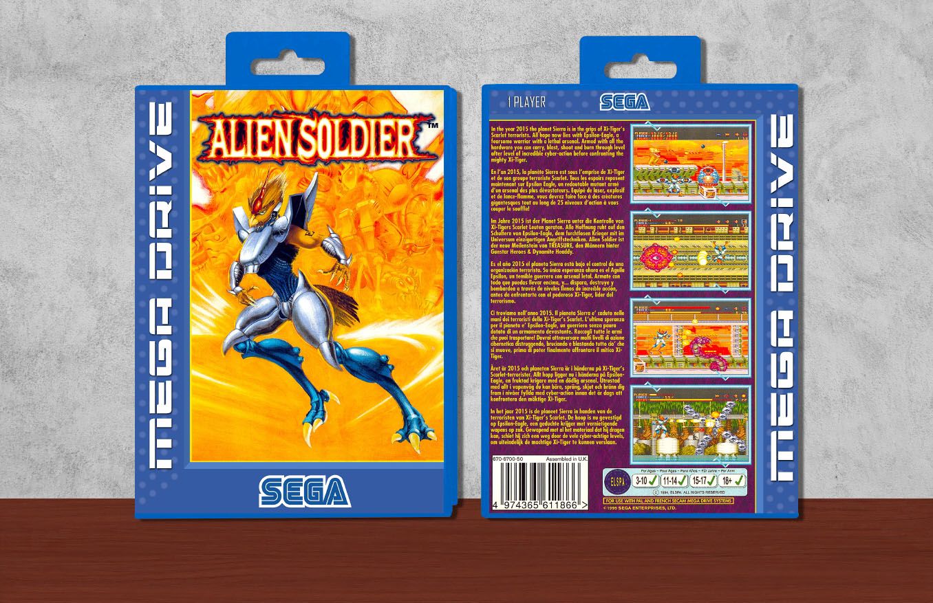 Alien Soldier, Case Color: Blue