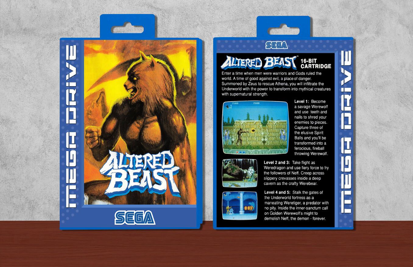 Altered Beast, Case Color: Blue
