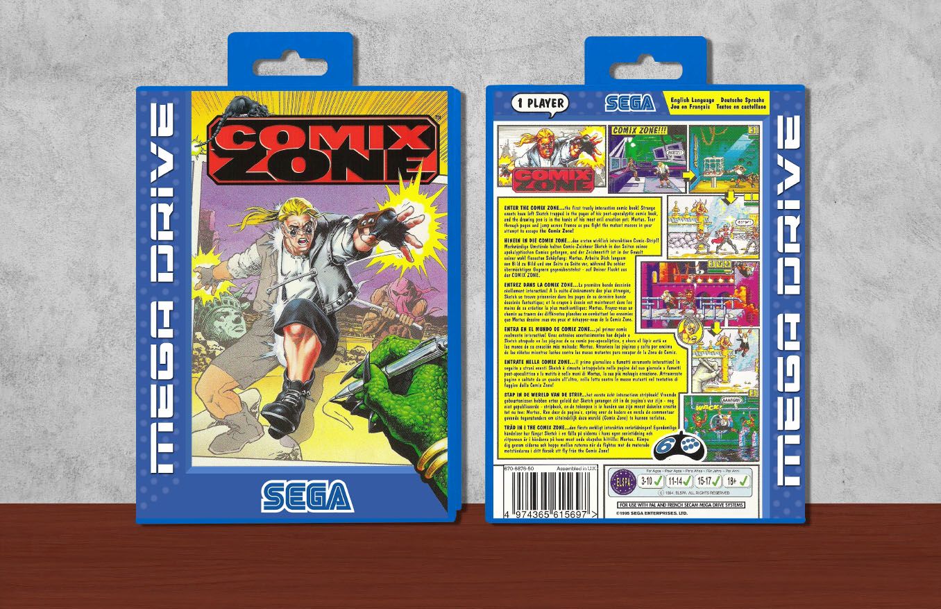 Comix Zone, Case Color: Blue
