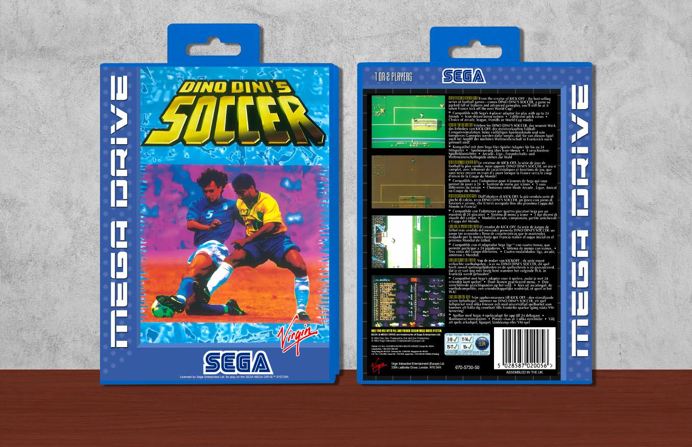 Dino Dini&#39;s Soccer, Case Color: Blue