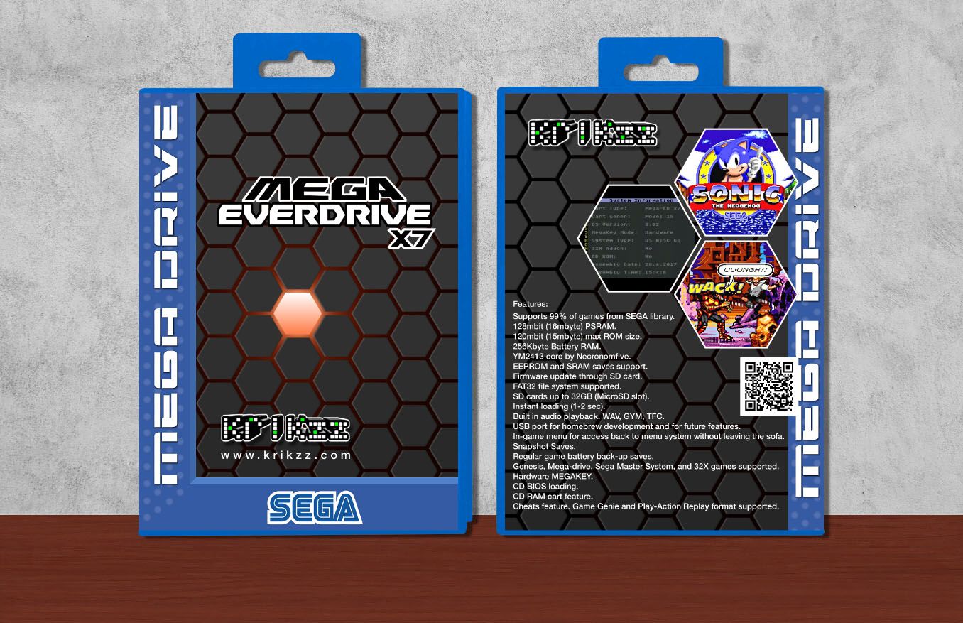 Mega Everdrive X7, Case Color: Blue