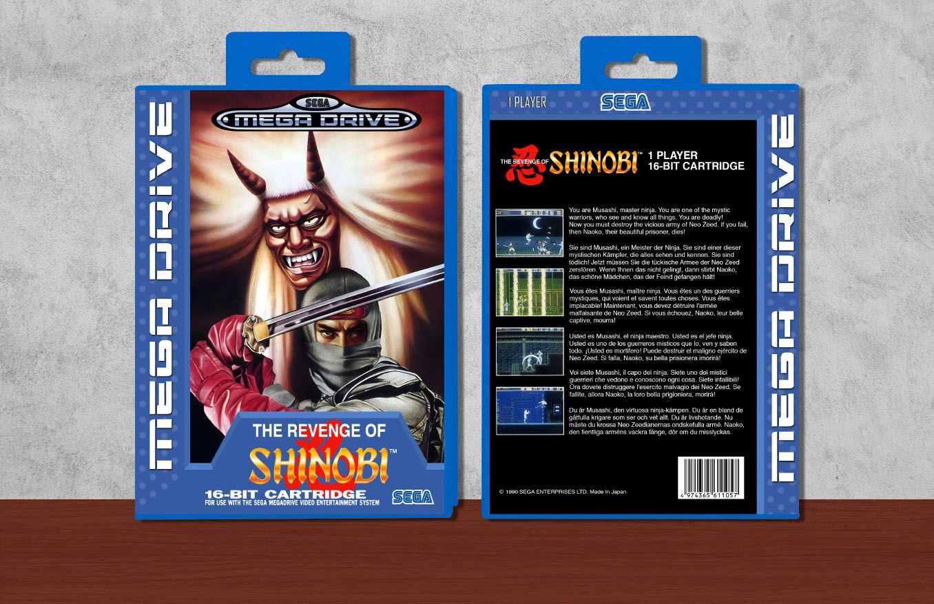 Revenge of Shinobi, The, Case Color: Blue