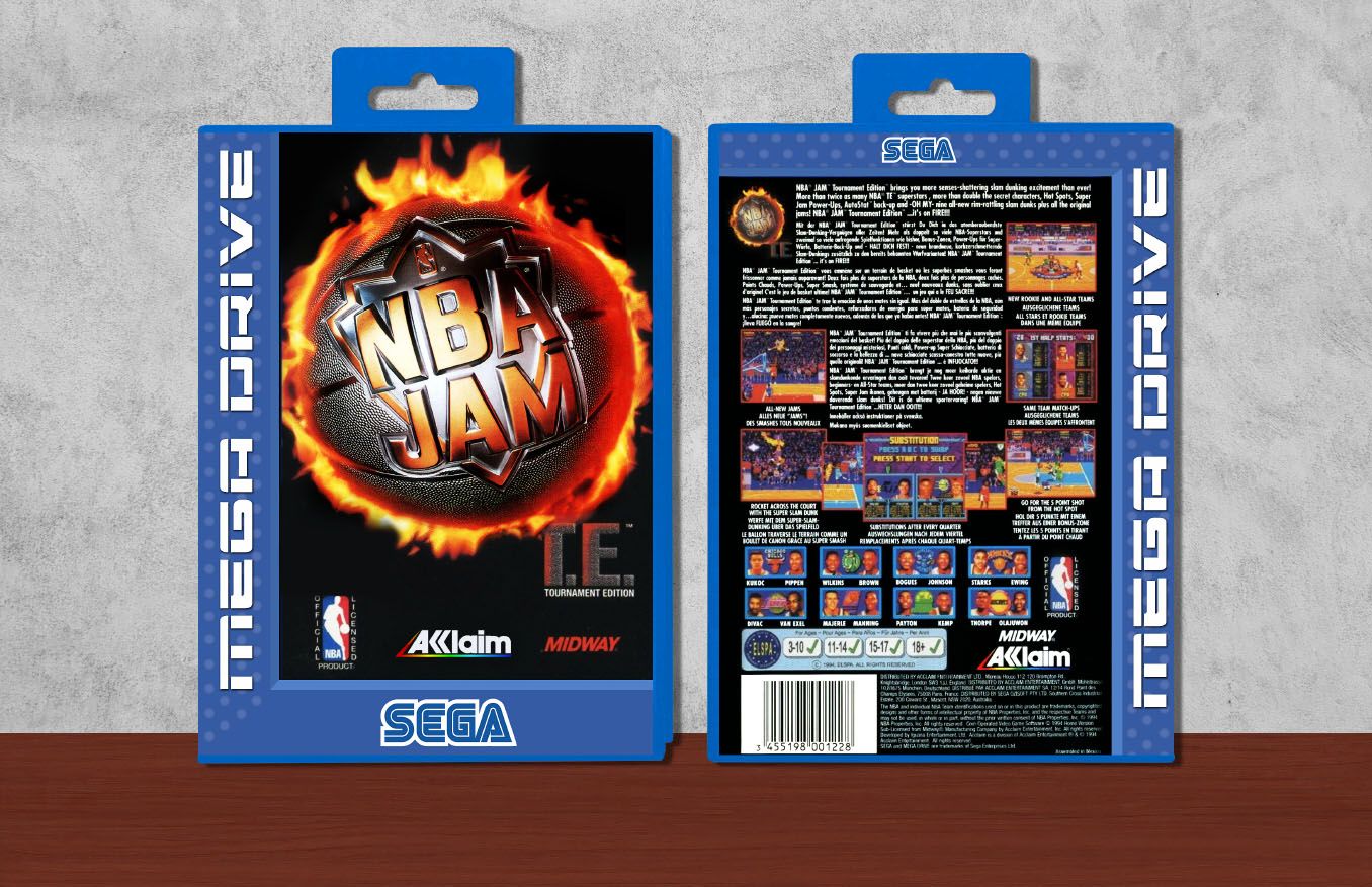 NBA Jam Tournament Edition, Case Color: Blue
