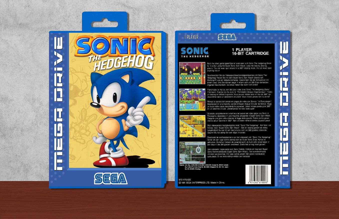 Sonic the Hedgehog, Case Color: Blue