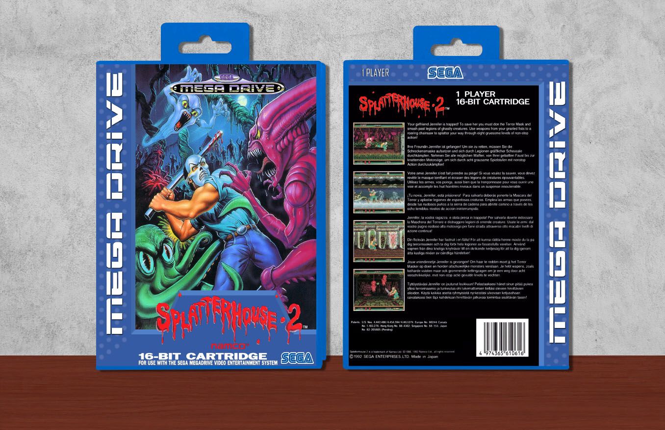 Splatterhouse 2, Case Color: Blue