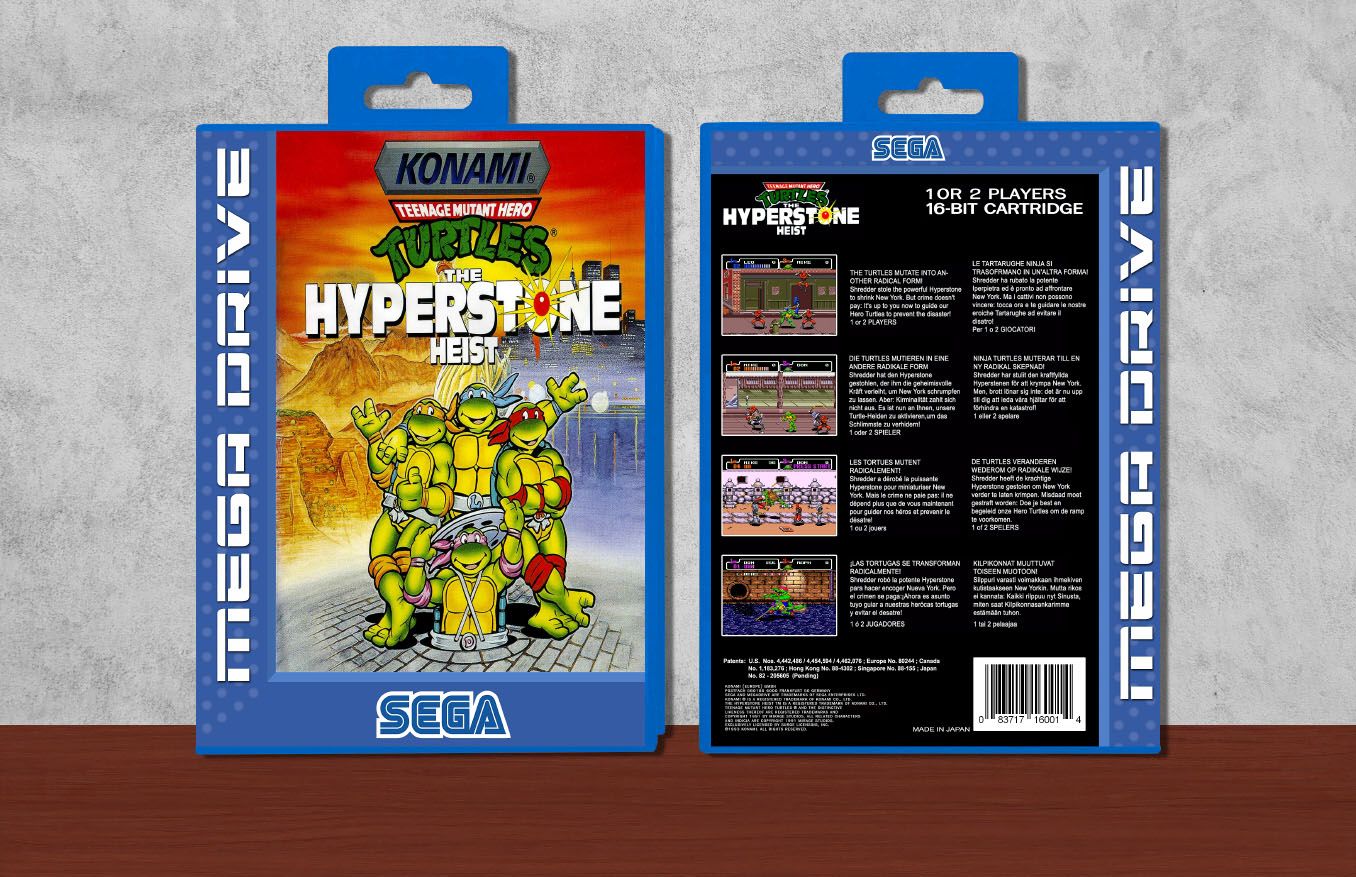 Teenage Mutant Hero Turtles: The Hyperstone Heist, Case Color: Blue