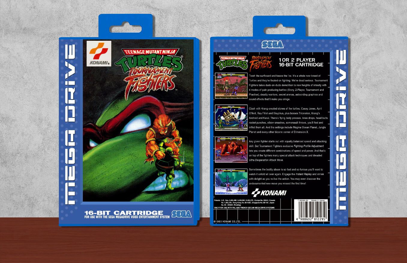 Teenage Mutant Hero Turtles: Tournament Fighters, Case Color: Blue