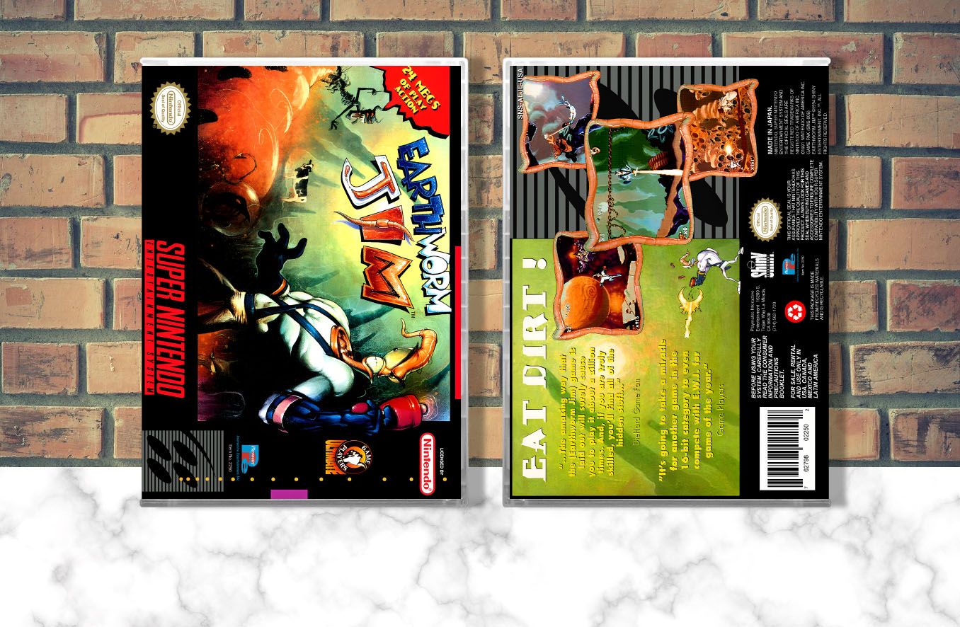 Earthworm Jim, Case Color: CLEAR (Transparent)