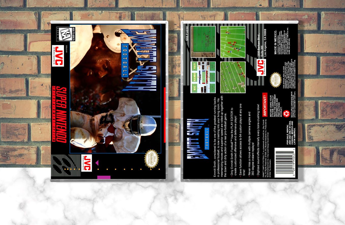 Emmitt Smith Football, Case Color: CLEAR (Transparent)