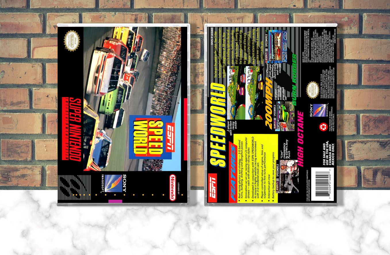 ESPN Speed World, Case Color: CLEAR (Transparent)