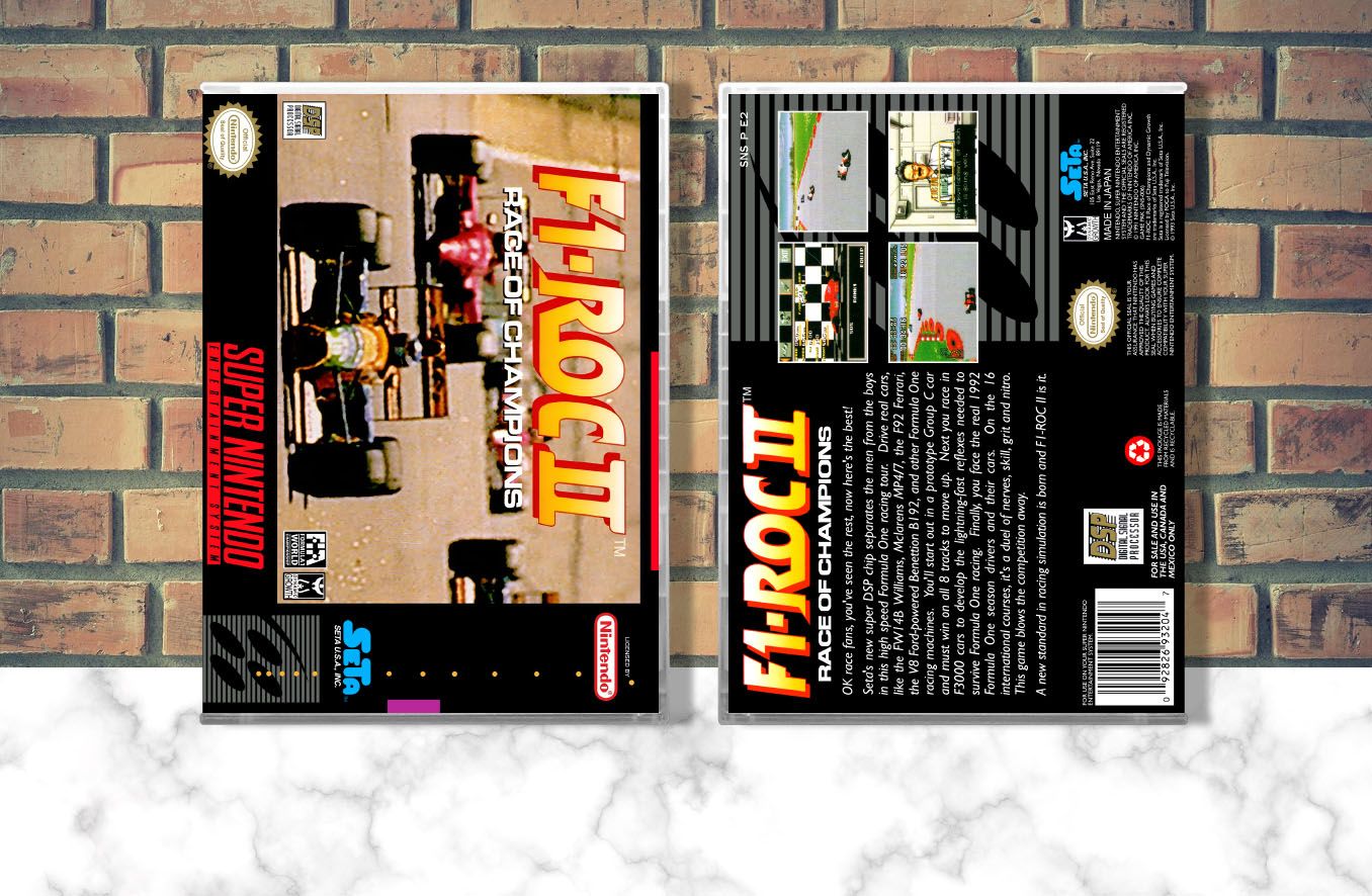 F1 ROC II: Race of Champions, Case Color: CLEAR (Transparent)