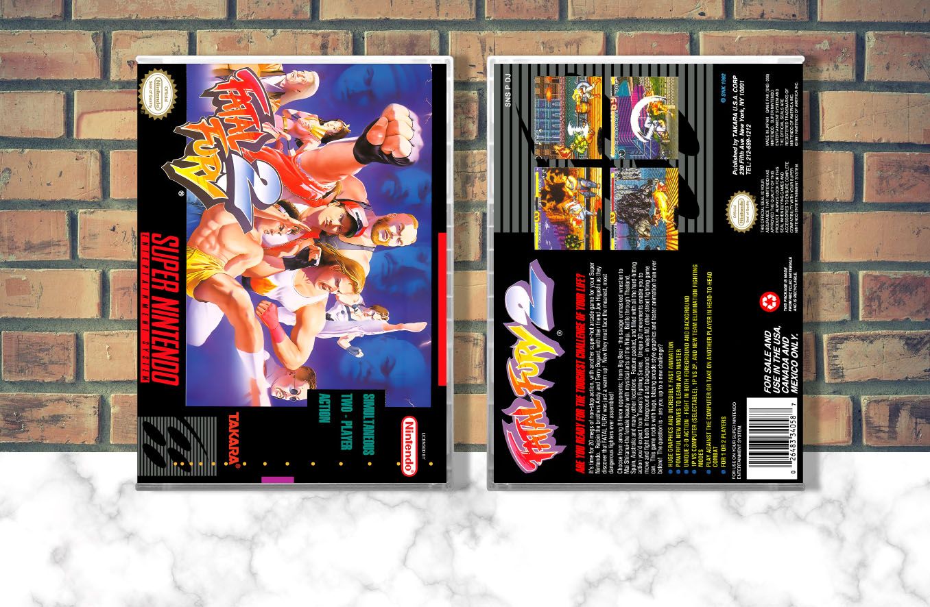 Fatal Fury 2, Case Color: CLEAR (Transparent)