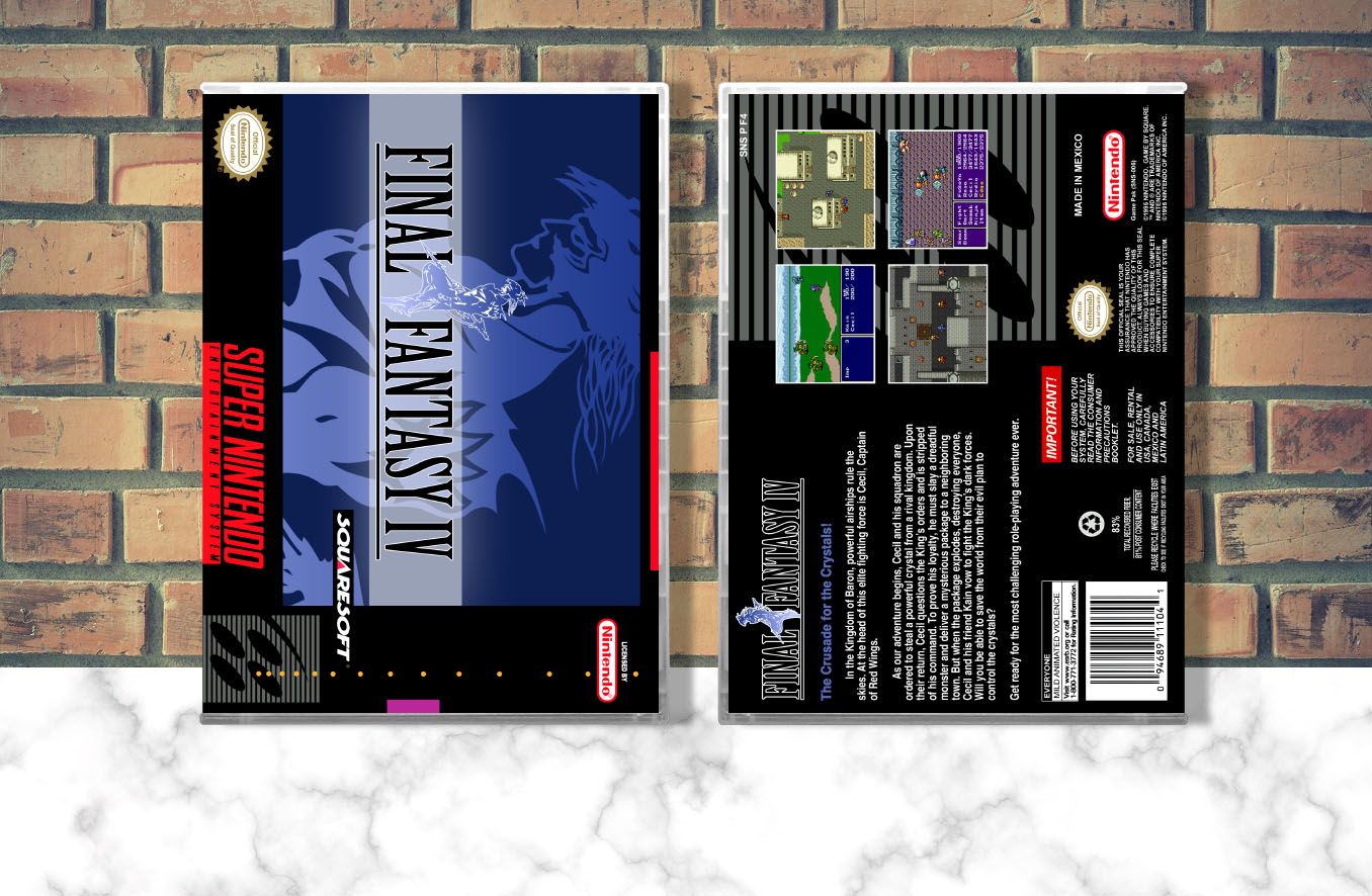 Final Fantasy IV, Case Color: CLEAR (Transparent)