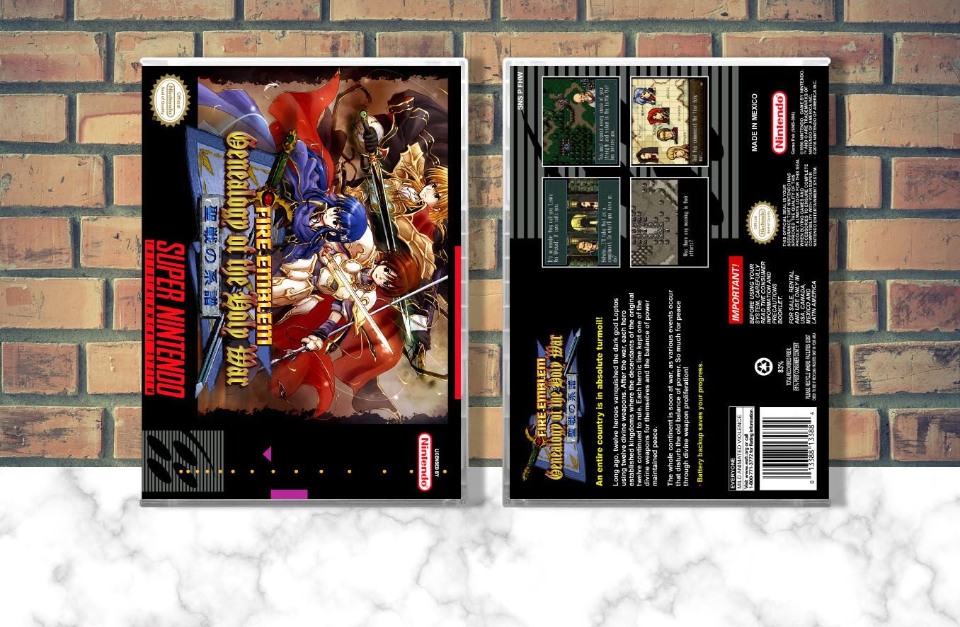Fire Emblem: Genealogy of the Holy War, Case Color: CLEAR (Transparent)