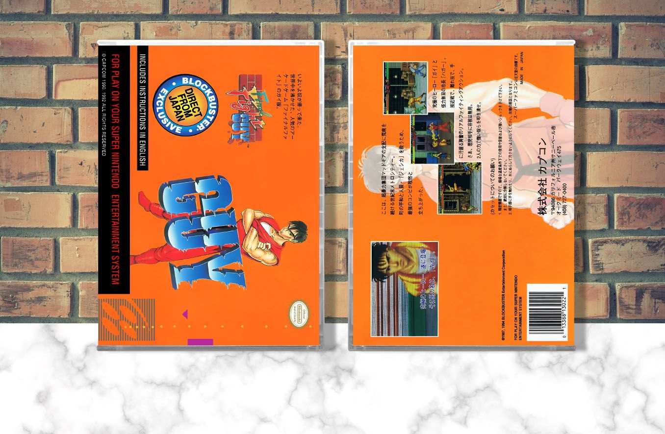 Final Fight Guy, Case Color: CLEAR (Transparent)