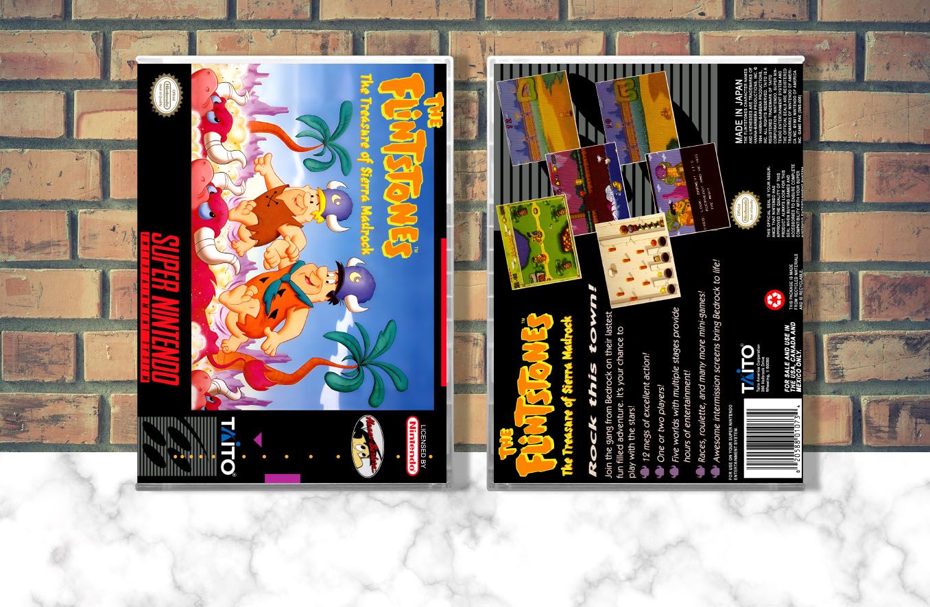 Flintstones, The: The Treasure of Sierra Madrock, Case Color: CLEAR (Transparent)