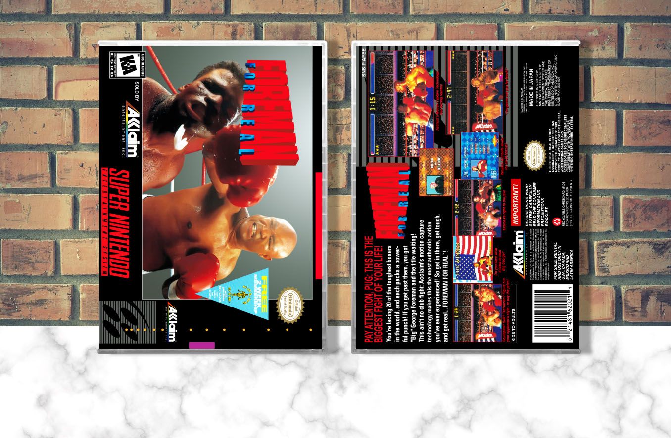 Foreman for Real, Case Color: CLEAR (Transparent)