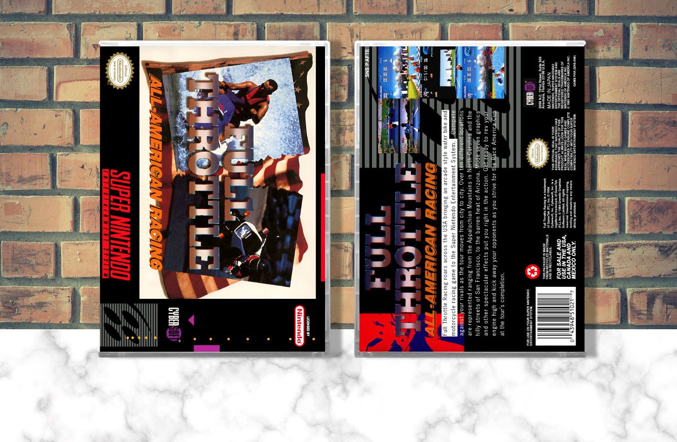 Full Throttle: All American Racing, Case Color: CLEAR (Transparent)