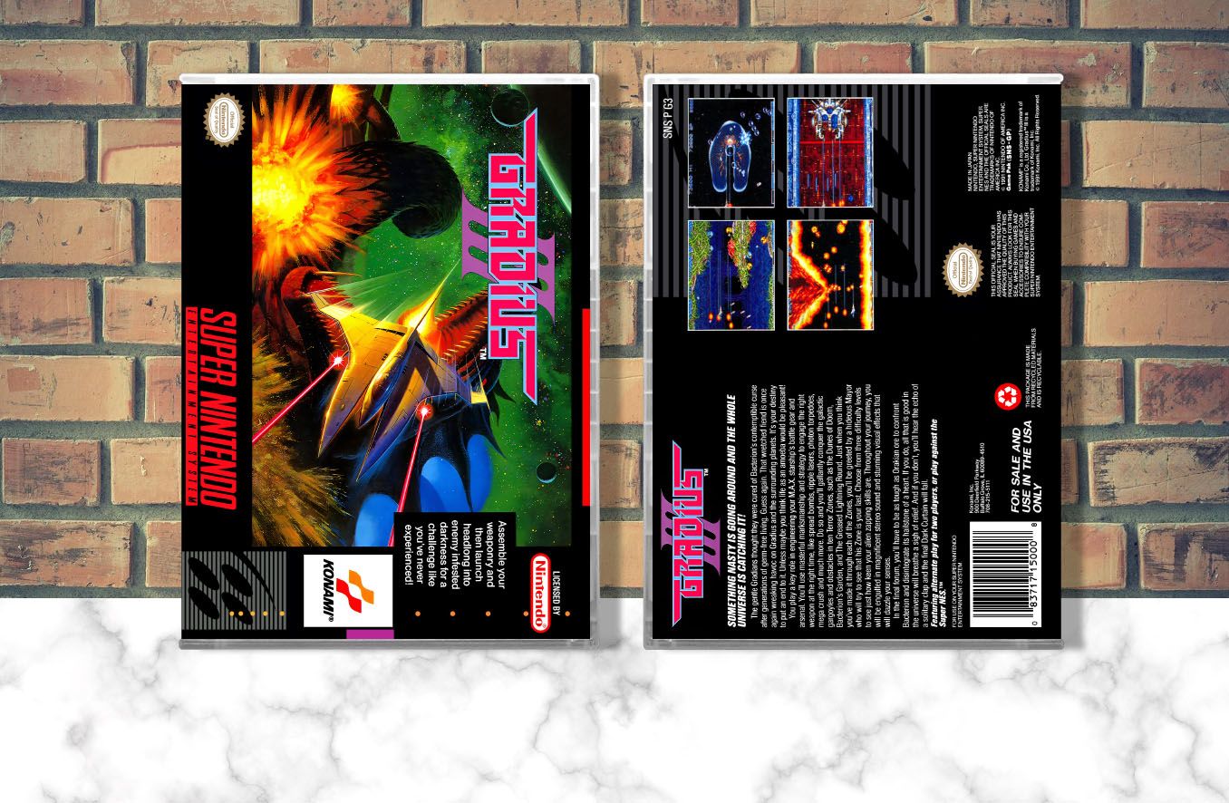 Gradius III, Case Color: CLEAR (Transparent)